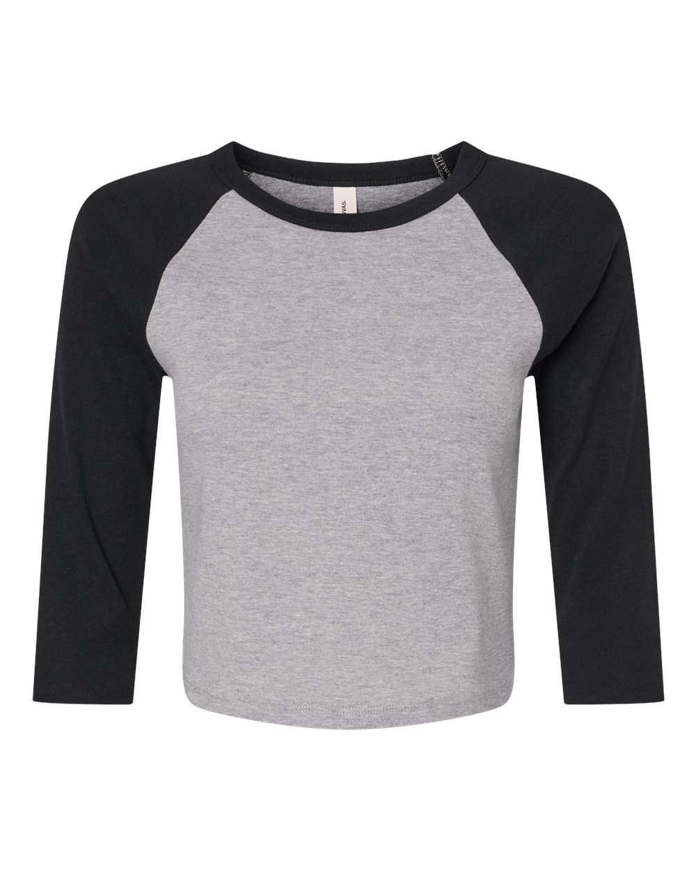 Women's Micro Rib Three-Quarter Raglan Sleeve Baby Tee - 1200 35