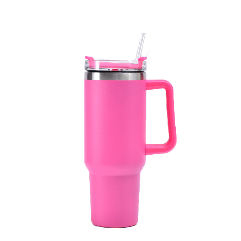 30 oz Vacuum Tumbler W/ Handle & Straw 15