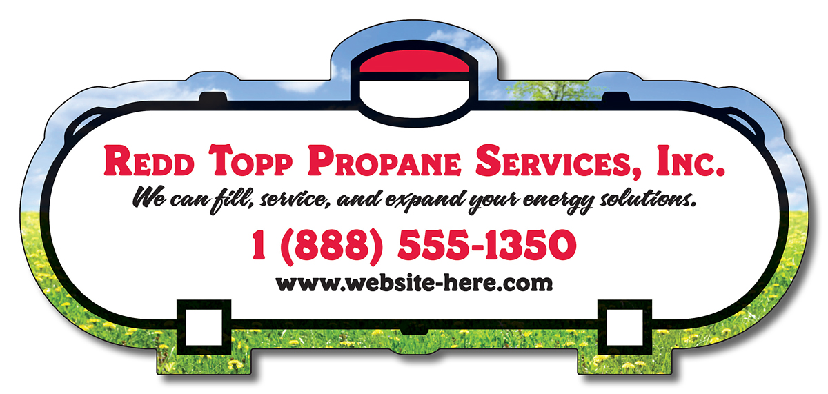 Magnet - Propane Tank Shape (5x2.25) - 25 Mil. 3