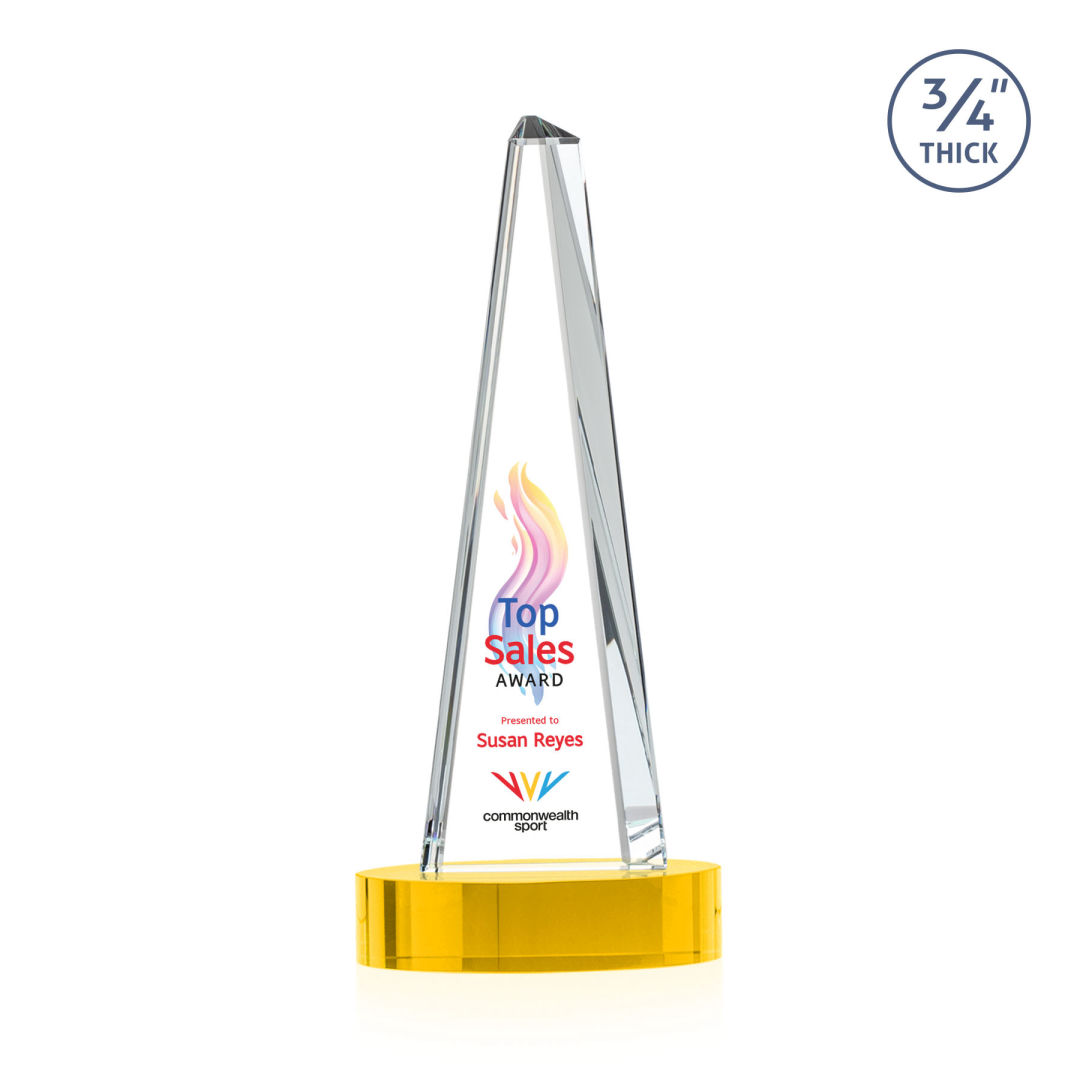 Majestic Tower VividPrint™ Award on Alberton Base - Gold 7