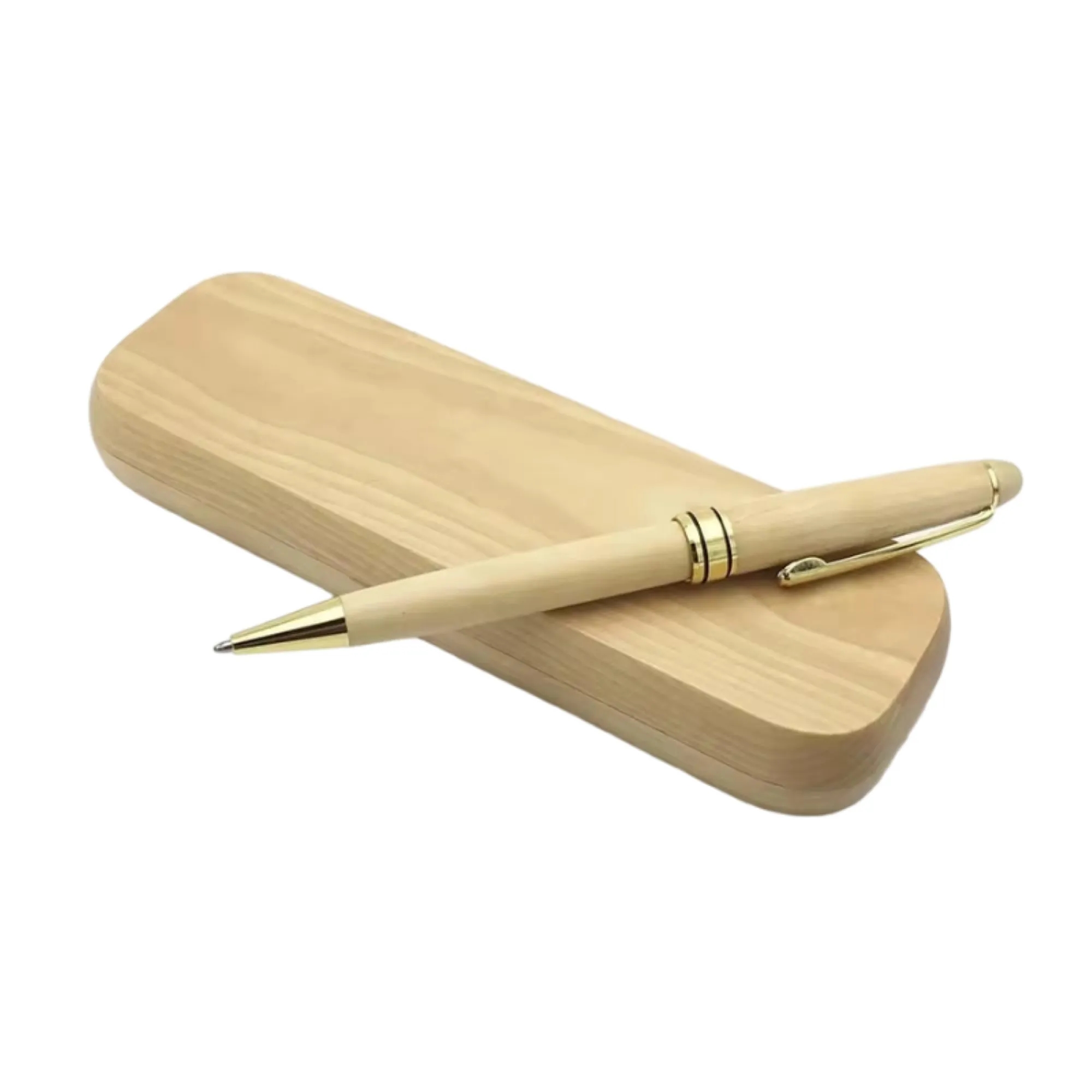 Wooden Ballpoint Pen And Box Set 3