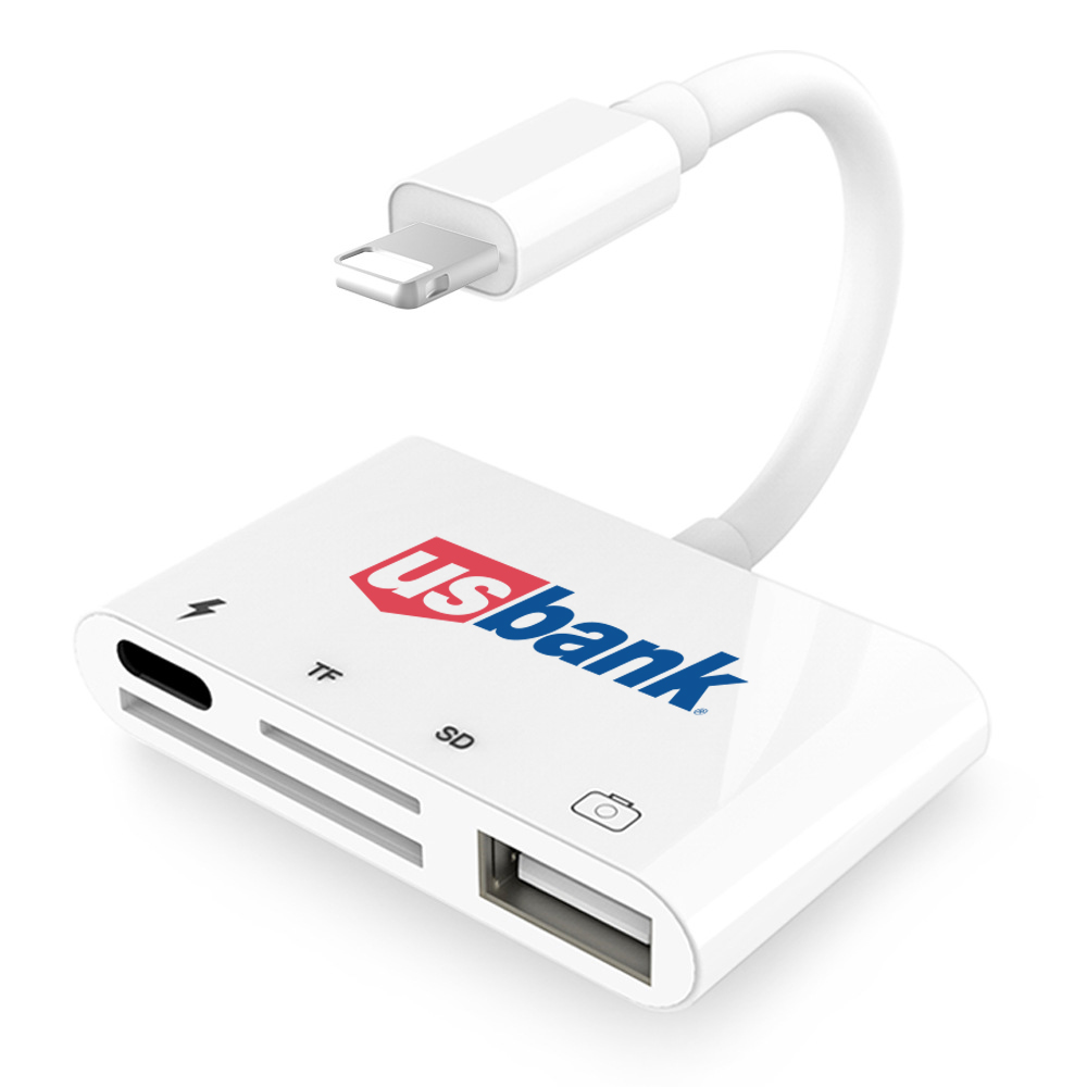 4-in-1 OTG Adapter & Card Reader – Compatible with iPhone 5
