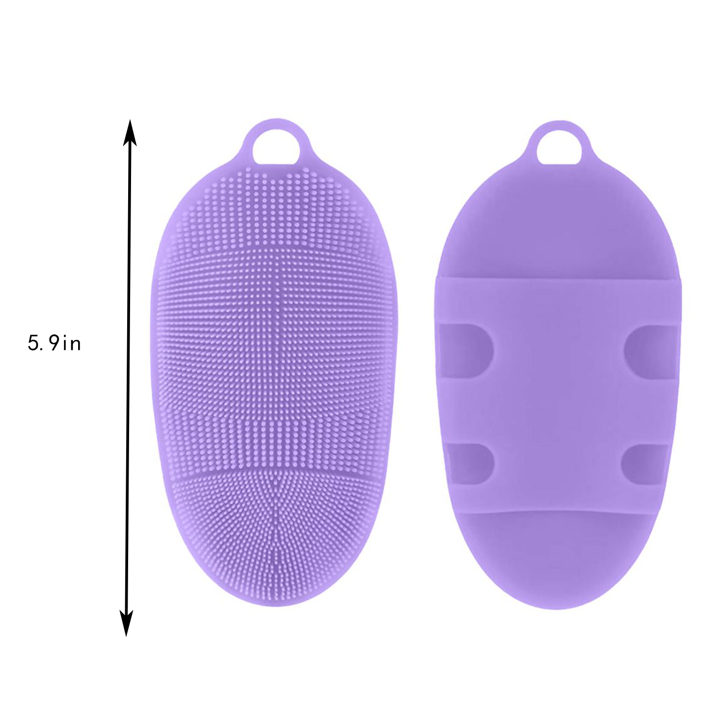 Silicone Bath Brush Scrubber Massager 5