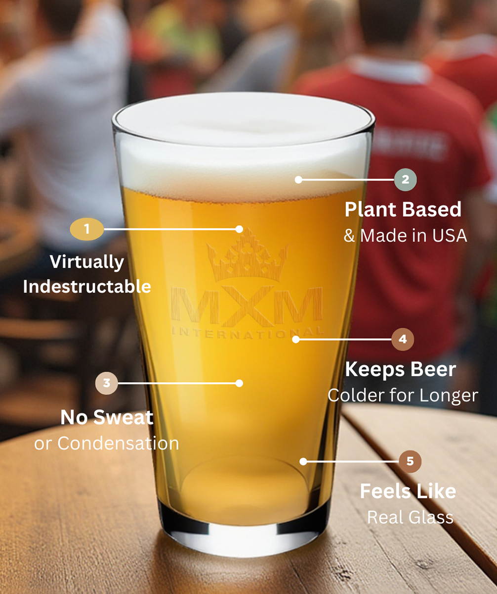 Symglass 16oz Clear Pint Glass 15