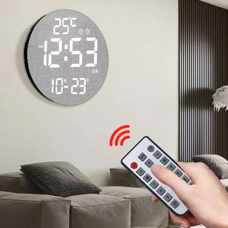 12" Digital Wall Clock with remote control 3