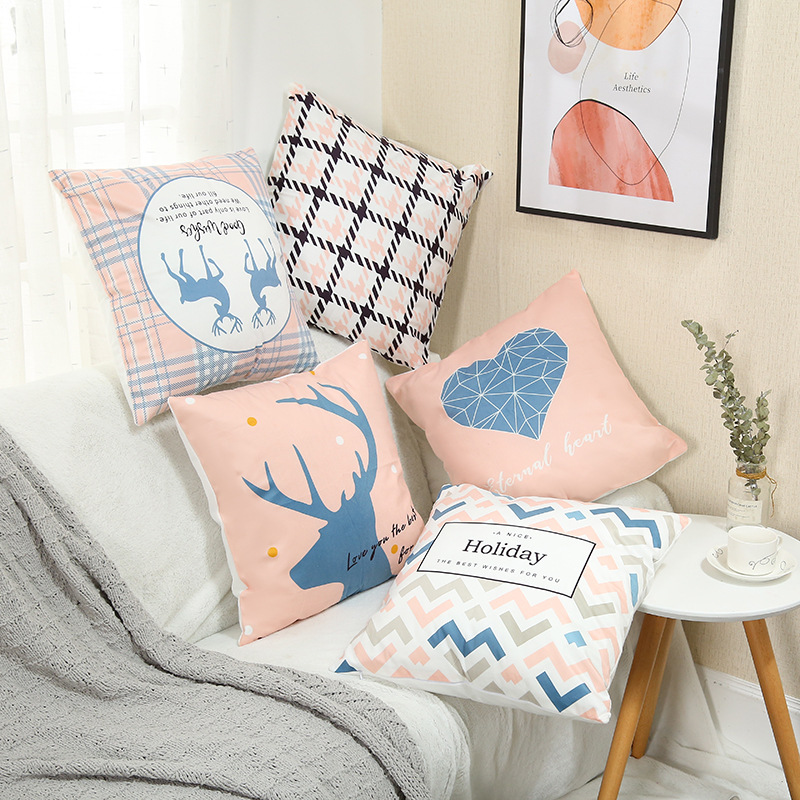 Pillow Cover Bedroom Home Office Decorative Pillowcase 1