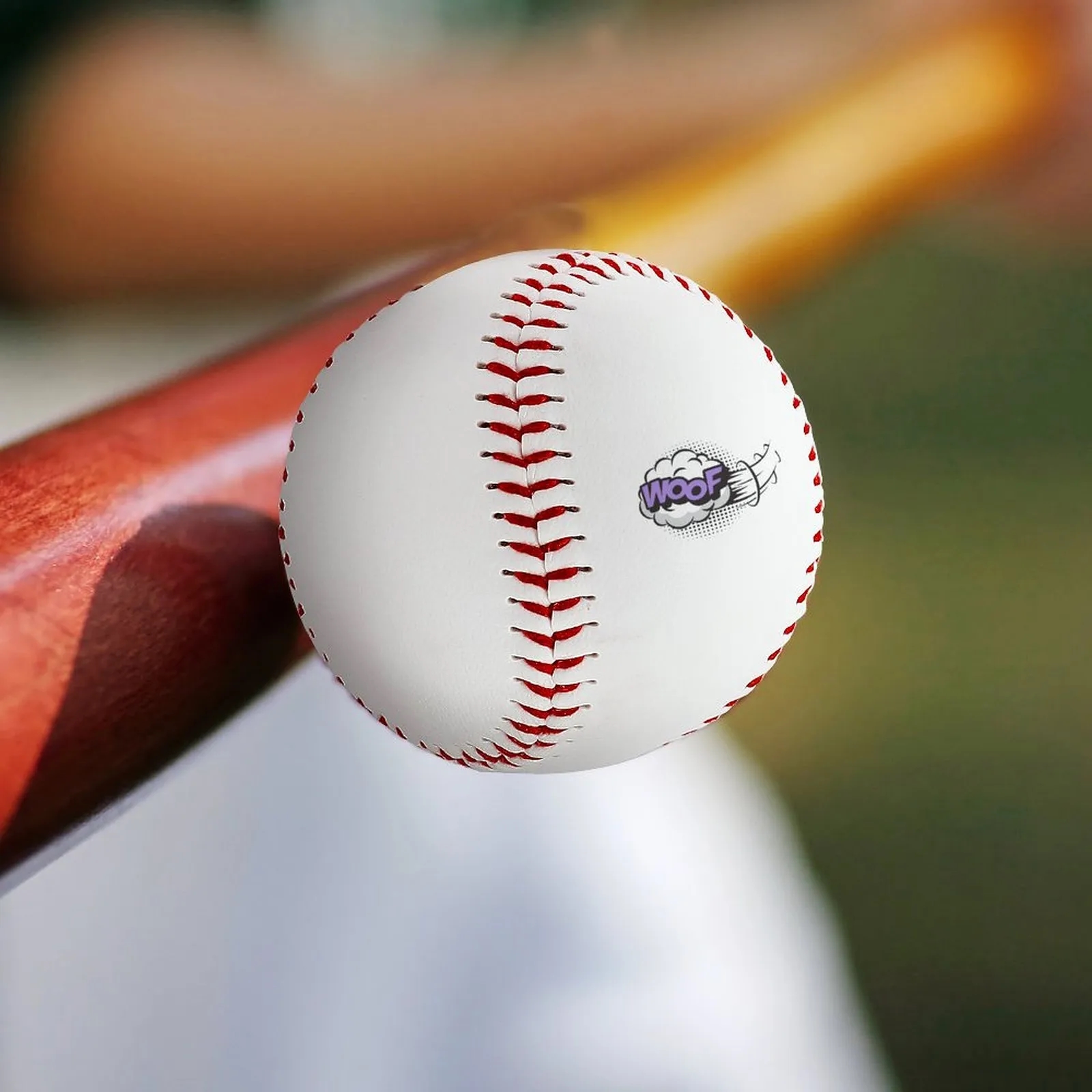 Leather Baseball with Logo 3