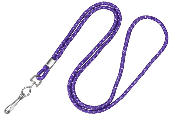 1/8" Blank Metallic Rope Lanyard 1