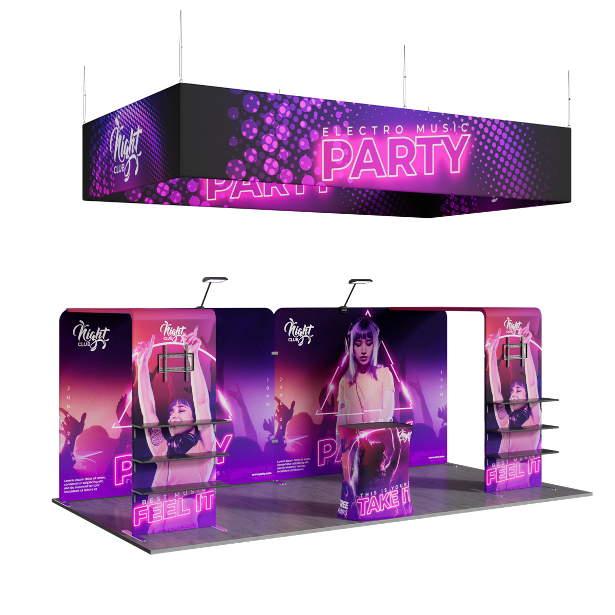 10'x20' Tradeshow Booth Kit - D Kit 4