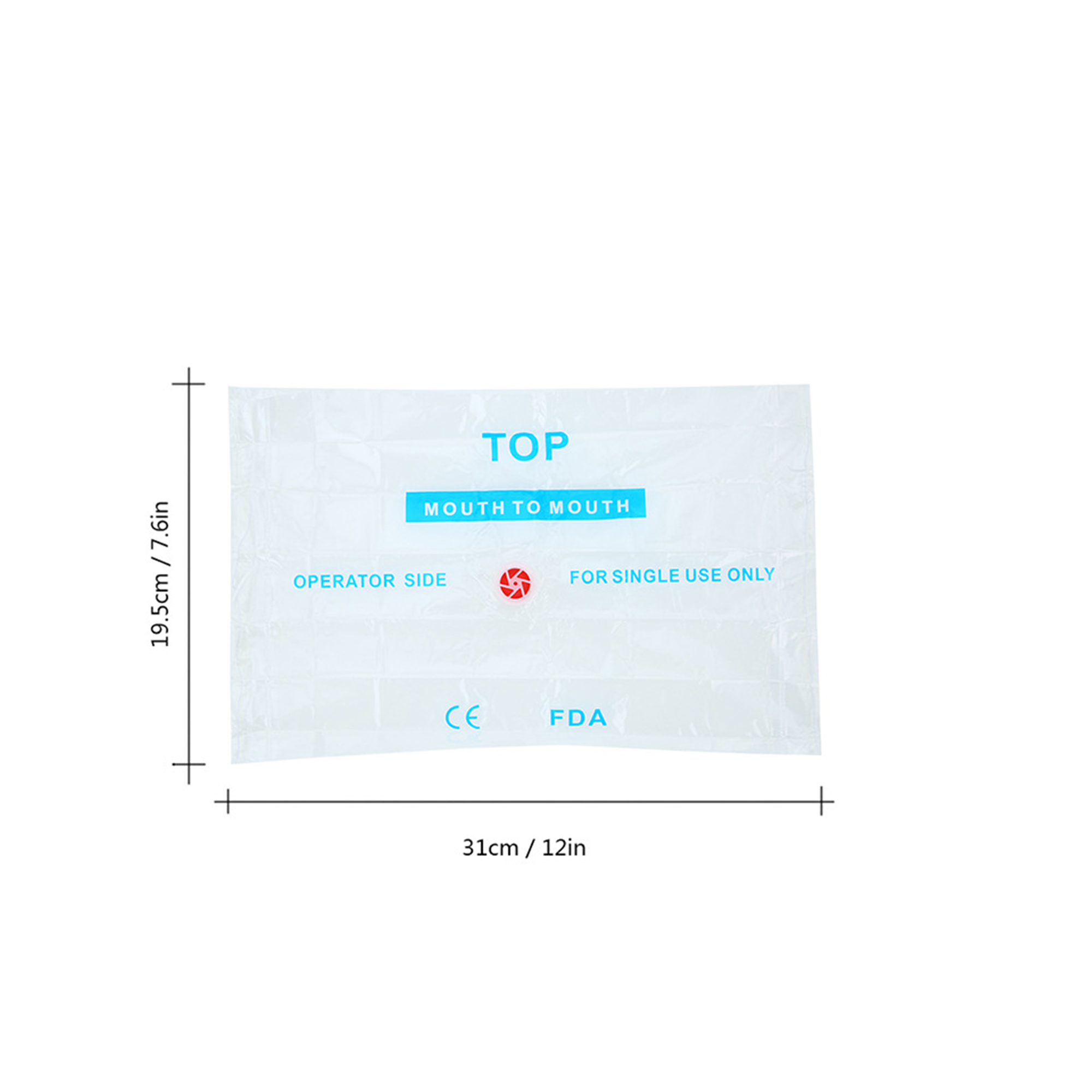 Disposable Emergency CPR Face Shields Pocket Mask Keychain MOQ100 5