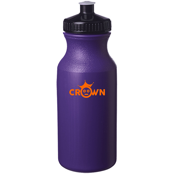 Lightweight Push-cap Water Bottle - Recyclable, 20 oz. 3