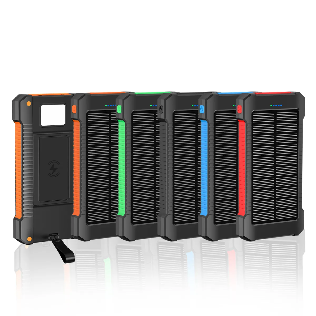 Outdoor Fast Battery Hand Crank Solar Charger Flashlight 7