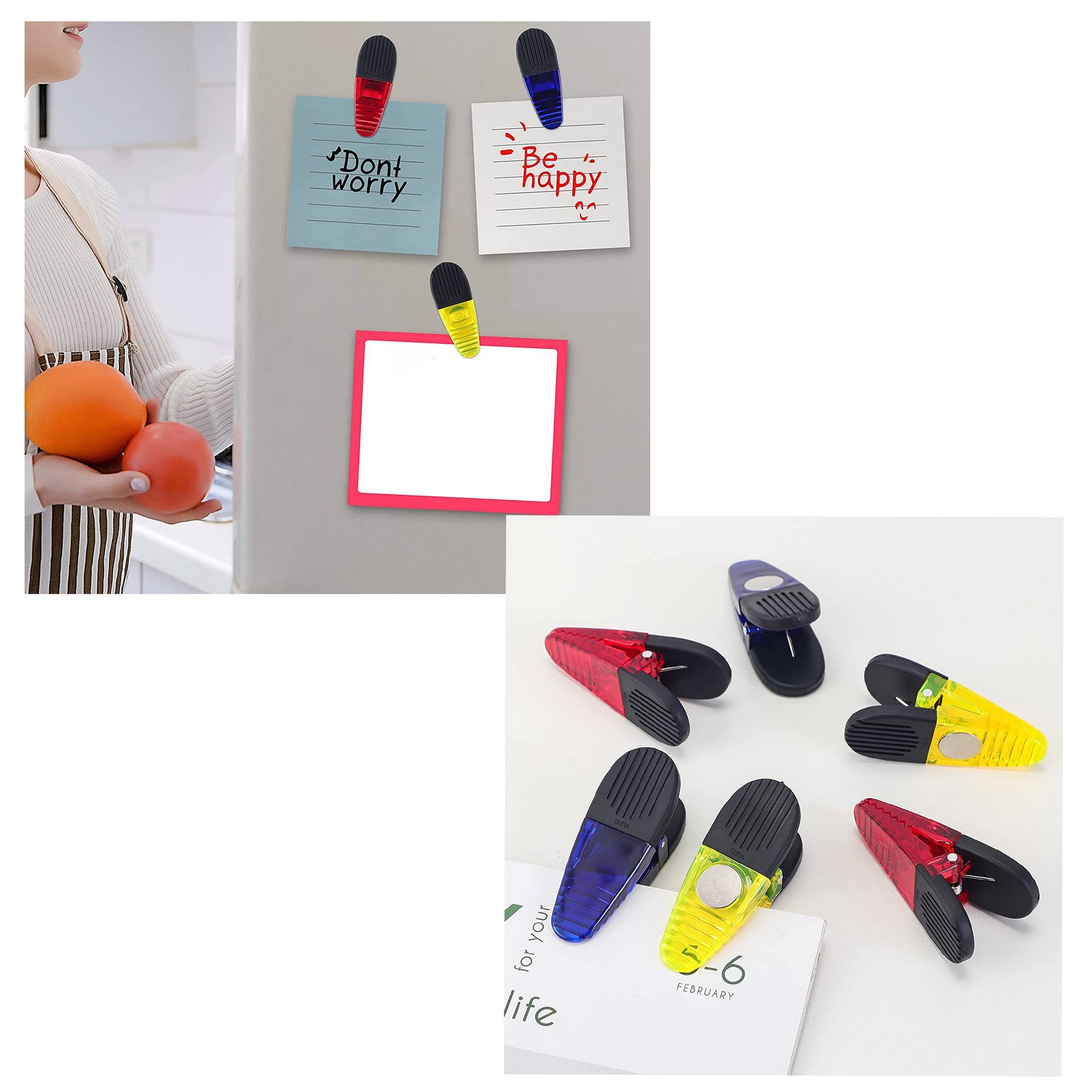 Plastic Refrigerator Magnet Clips 2