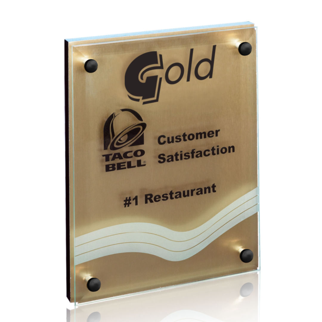 Kingston Plaque - Metallic Gold 12