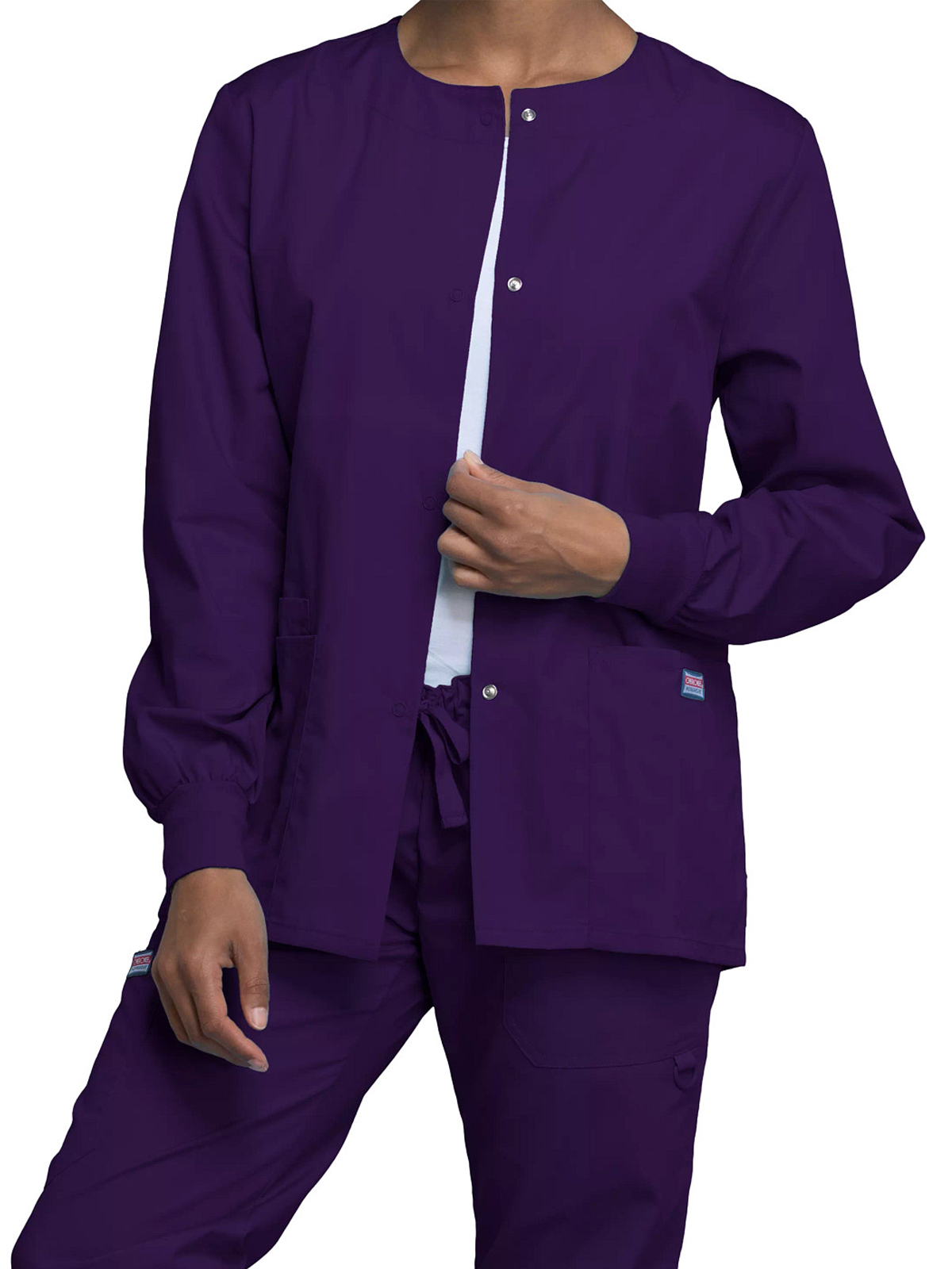 Cherokee - Workwear Originals - Women's 3-Pocket Snap Front Jacket 75