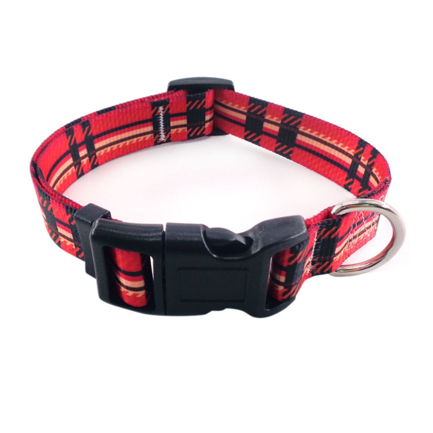 5/8"W x 12"L Adjustable Pet Collar w/ Buckle Release Sublimation 5
