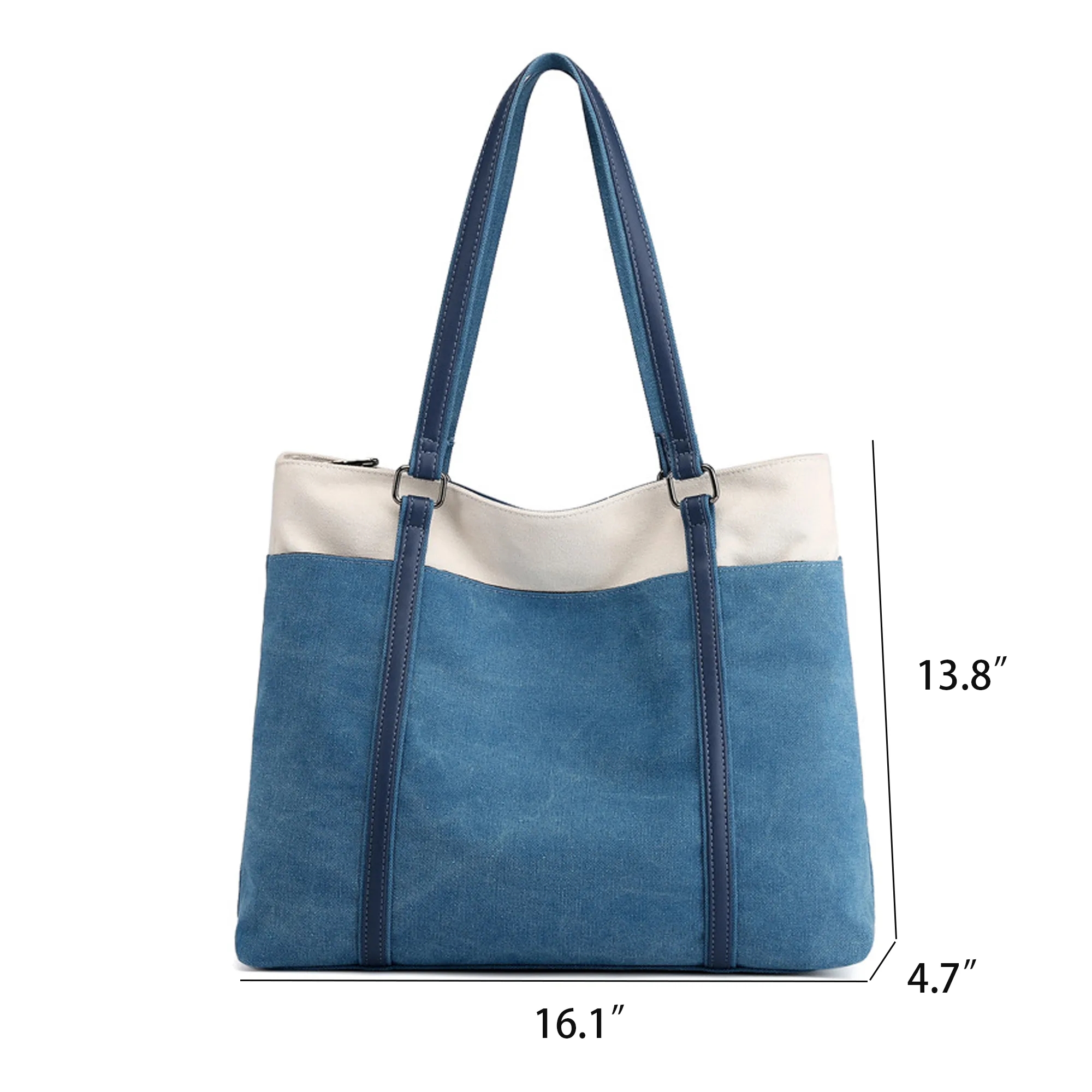 Canvas Shoulder Bag Women Laptop Tote 7