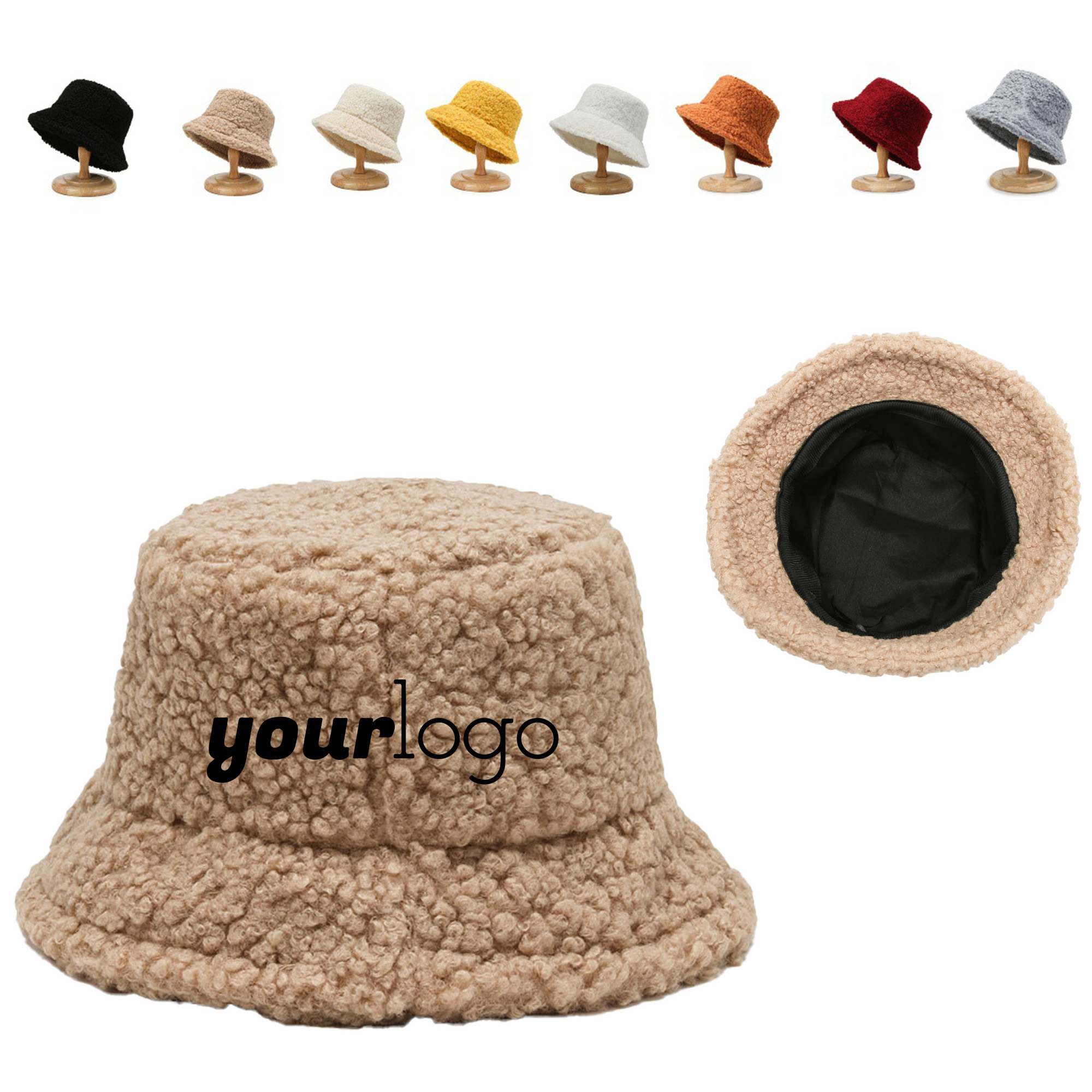 Cozy Fleece Bucket Hat for Women Winter Warmth 8
