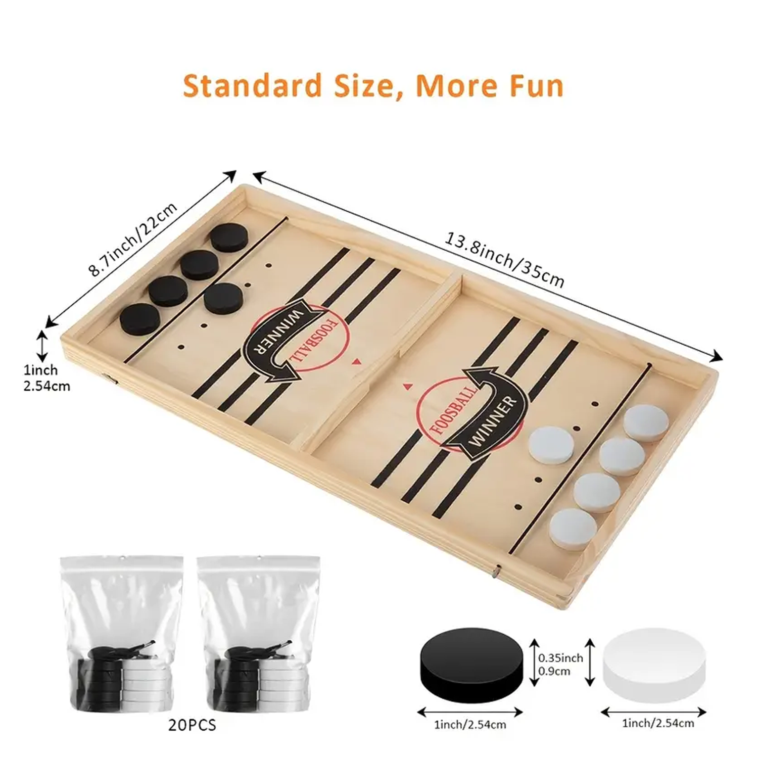 Wooden Fast Sling Puck 2