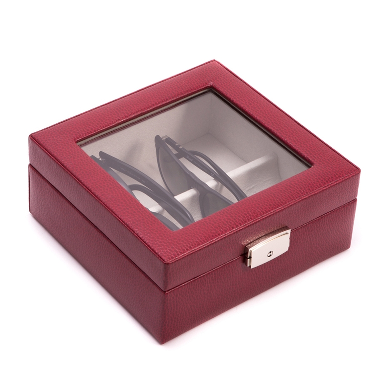 Single Watch Wooden Box with Glass Top 2