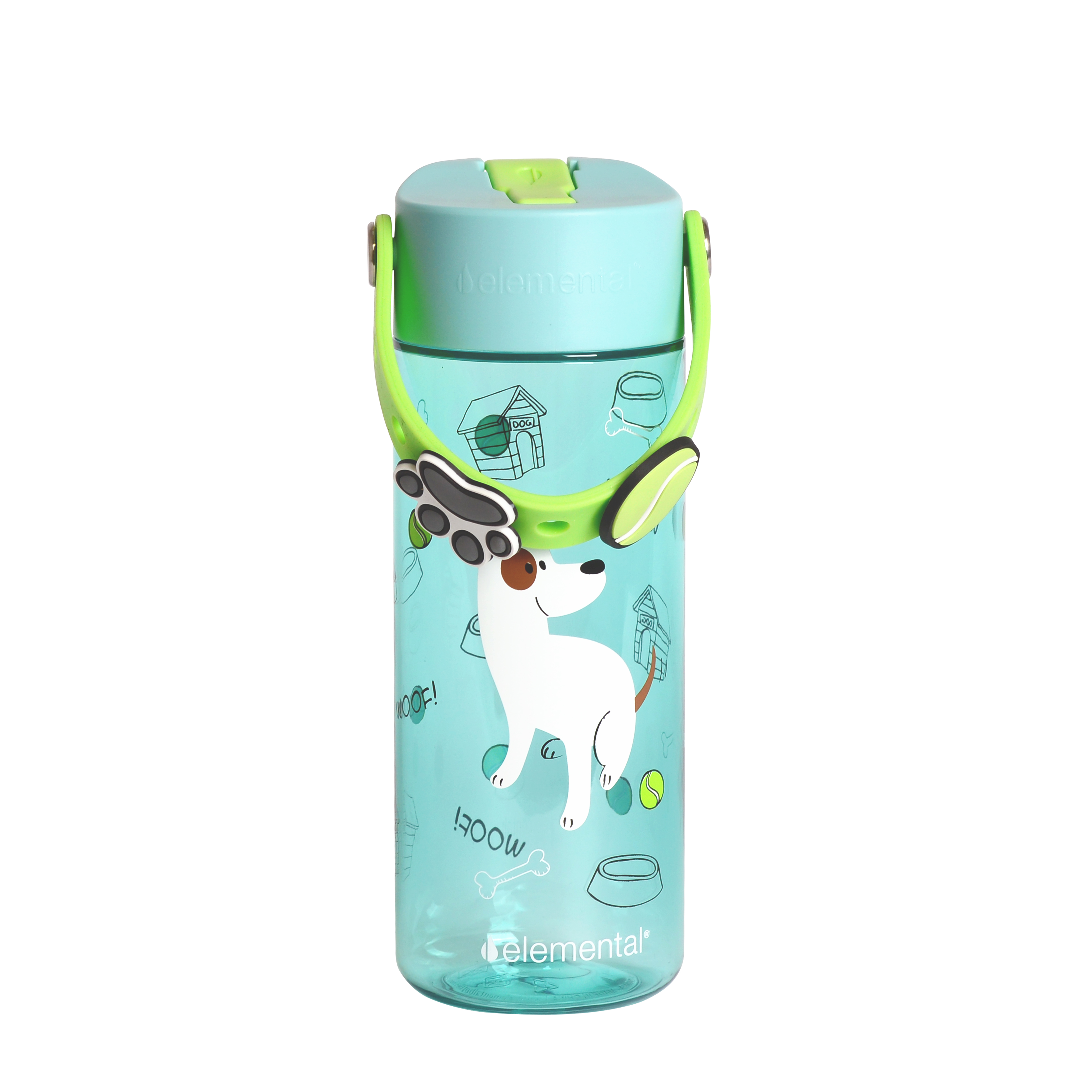 Elemental® Splash Charm 18oz Tritan Water Bottle - with Drinking Spout and Straw 4