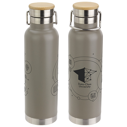 Cusano 22 oz Vacuum Insulated Stainless Steel Bottle with Bamboo Cap, custom water bottle with logo imprint 4