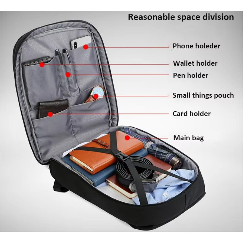 Laptop Anti-theft Waterproof Smart Backpack 4