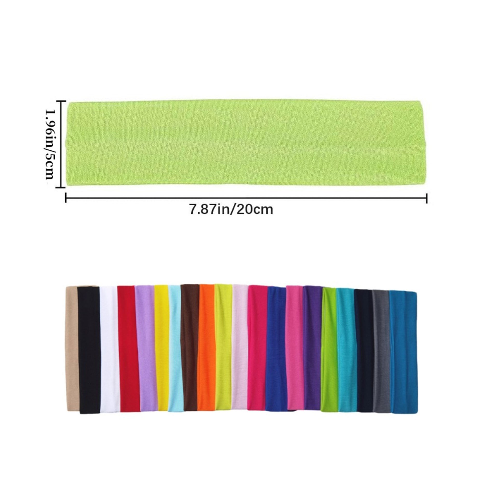 Sweat Absorbing Solid Color Sports Headband 3