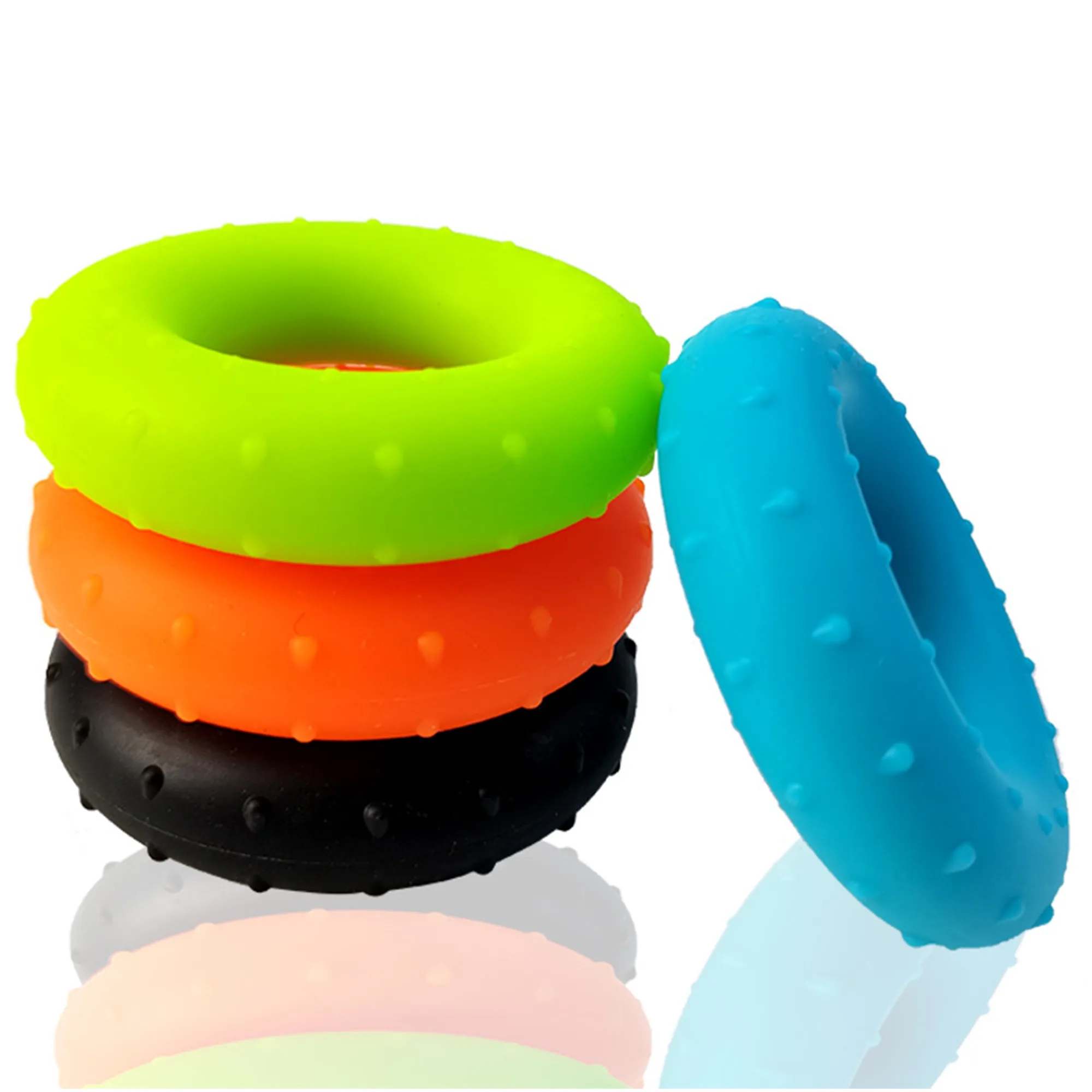 Silicone Hand Grip Ring Strengthener Finger Exerciser Wrist