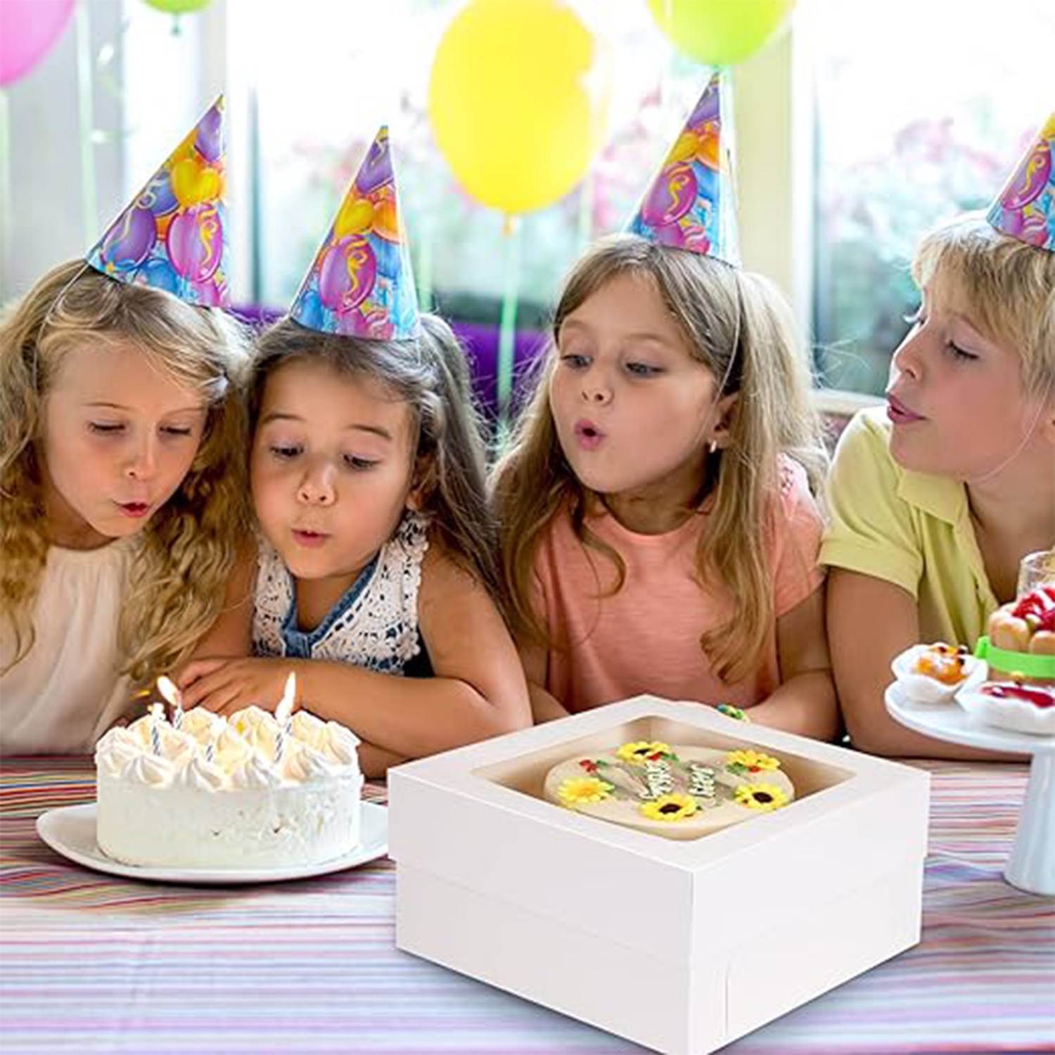 Cup Cake Paper Box With Transparent Window 3
