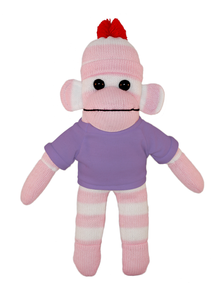 Pink Sock Monkey with Tee 6