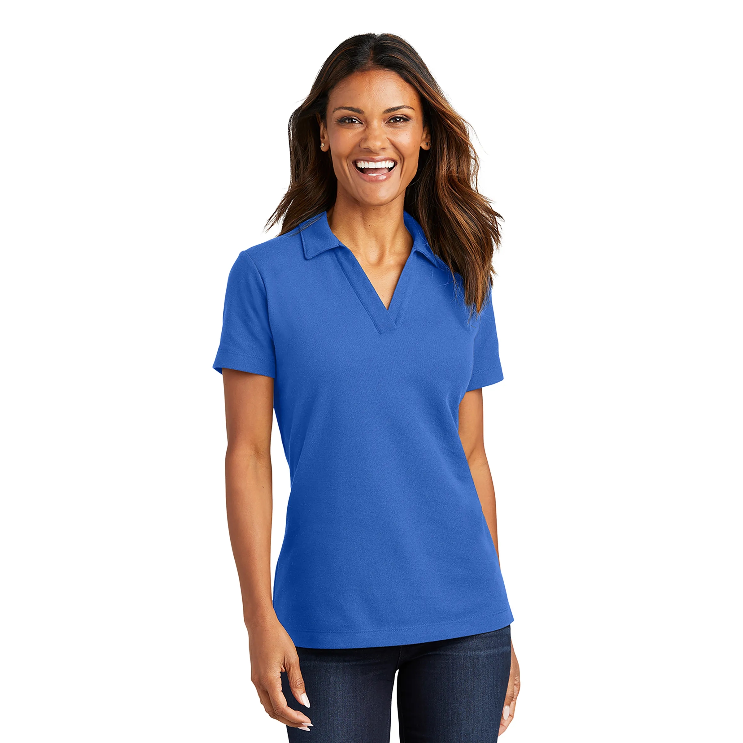 Port Authority(R) Ladies C-FREE(R) Cotton Blend Pique Polo 8