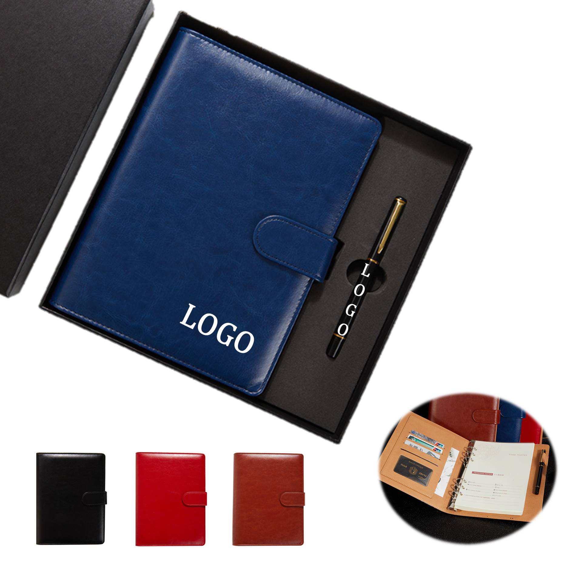 Refillable Notebook With Pen Gift Set 5