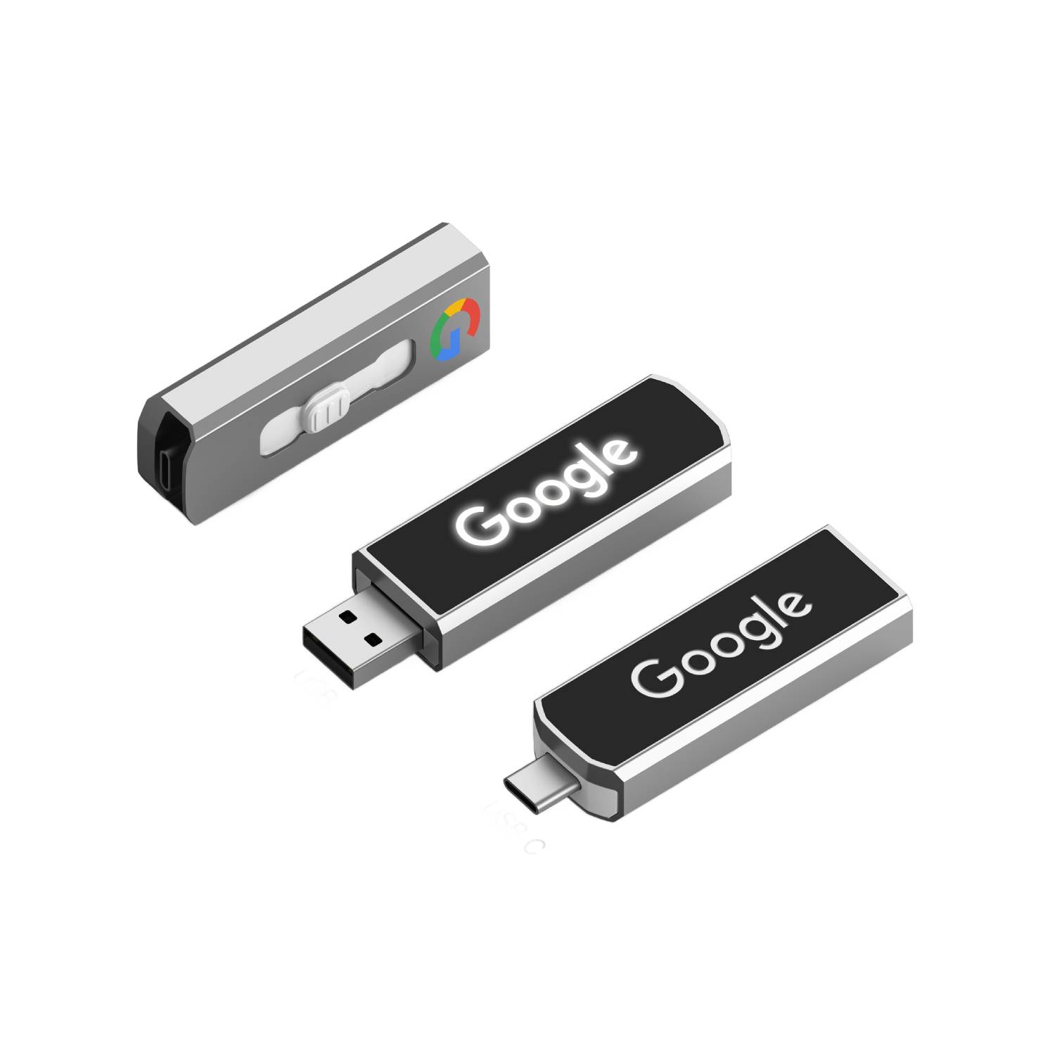 Type-C LED Light Up OTG USB Flash Drive 8