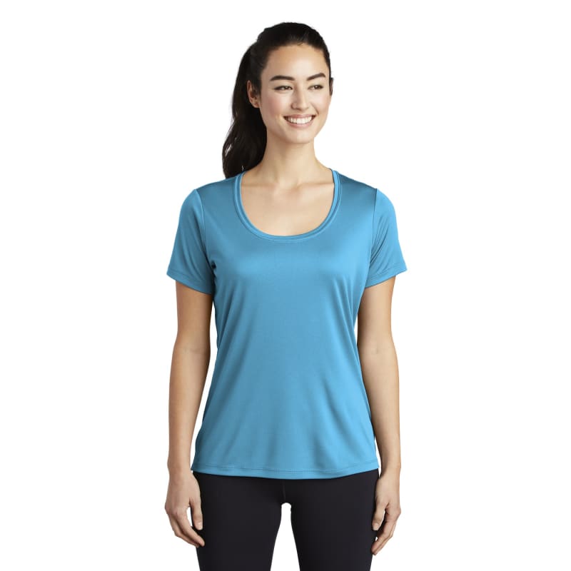 Sport-Tek Women's Posi-UV Pro Scoop Neck Tee. 47