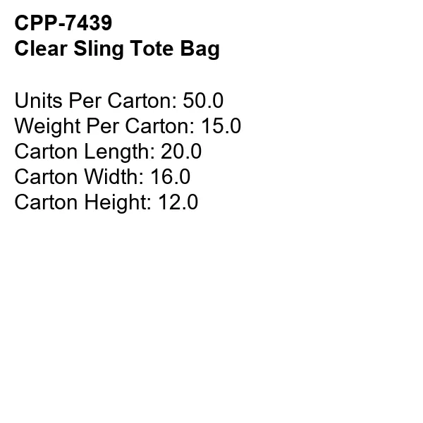 Clear Sling Tote Bag 5