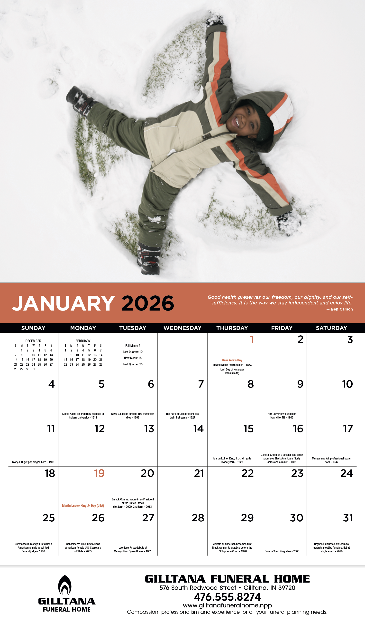 HotLine® Products Everyday Celebrations Appointment Calendar - Stapled 11