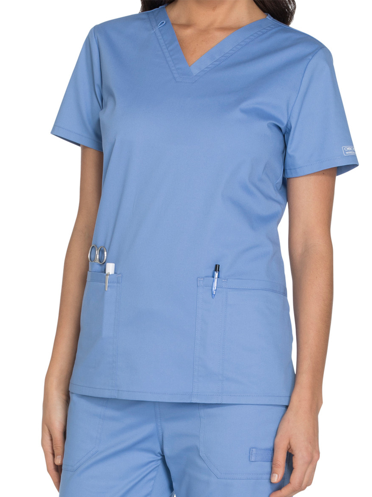 Cherokee - Workwear Core Stretch - Women's V-Neck Top 23