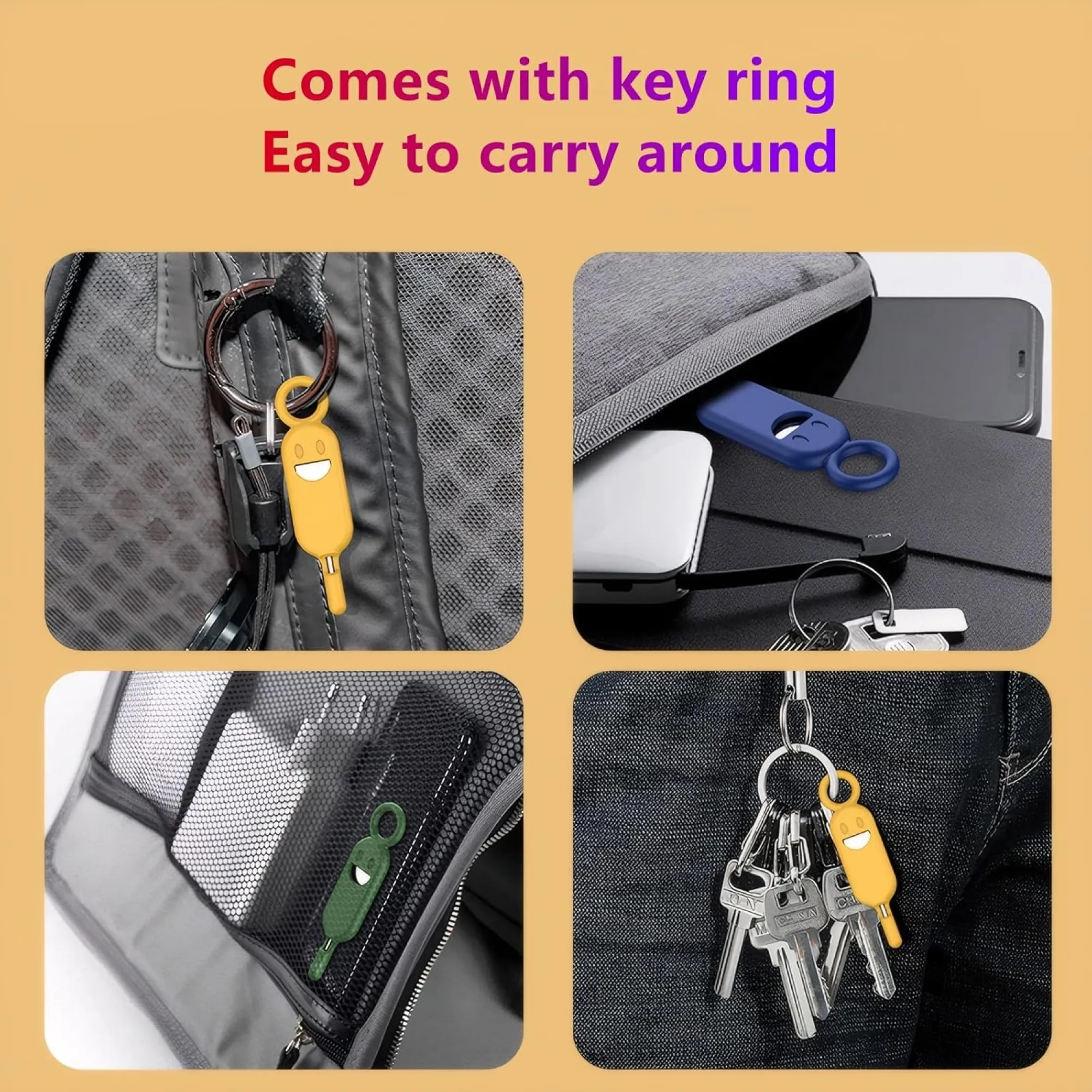 Smiley Portable Phone SIM Card And Card Pin Sleeve 5