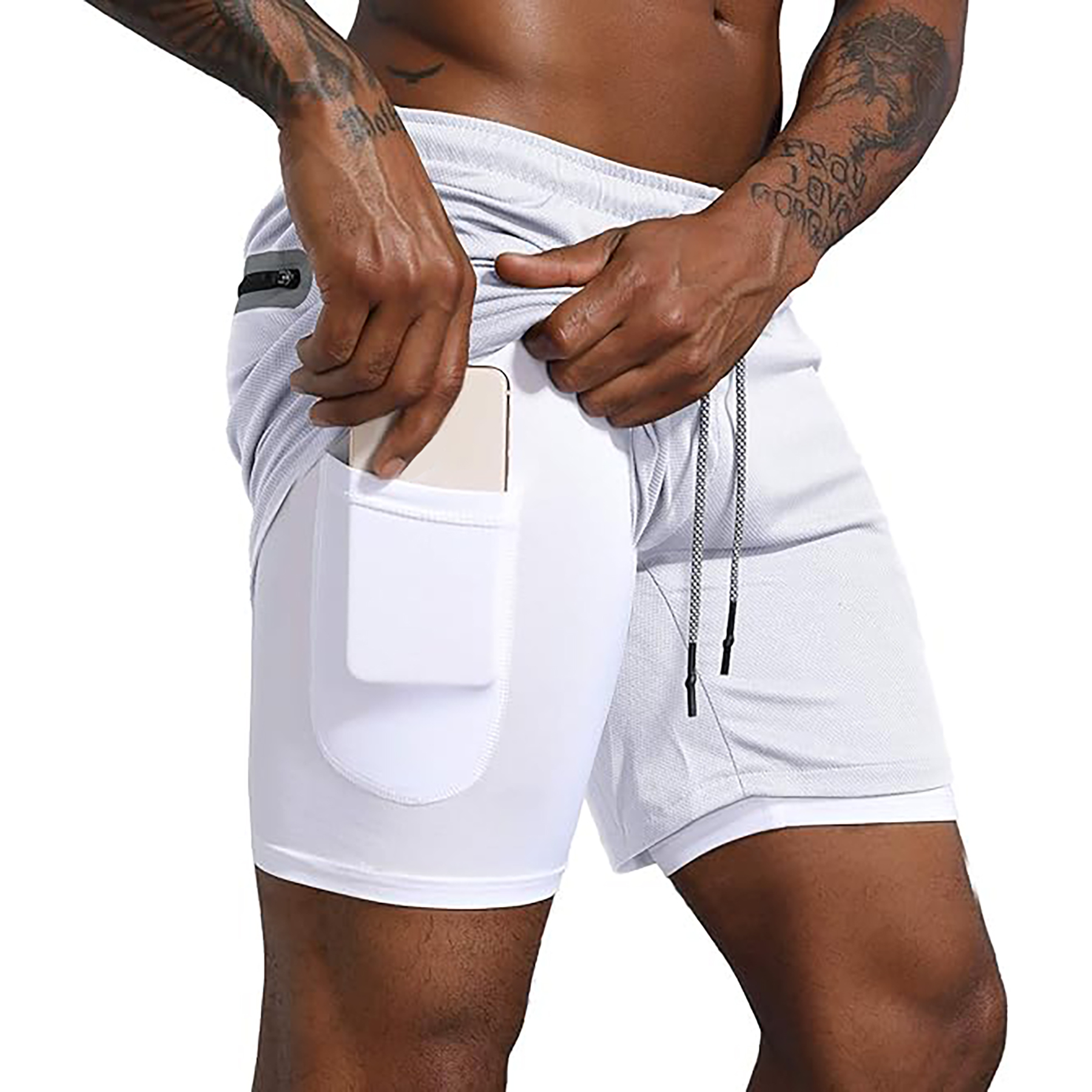 Men's 2 in 1 Workout Running Shorts 3