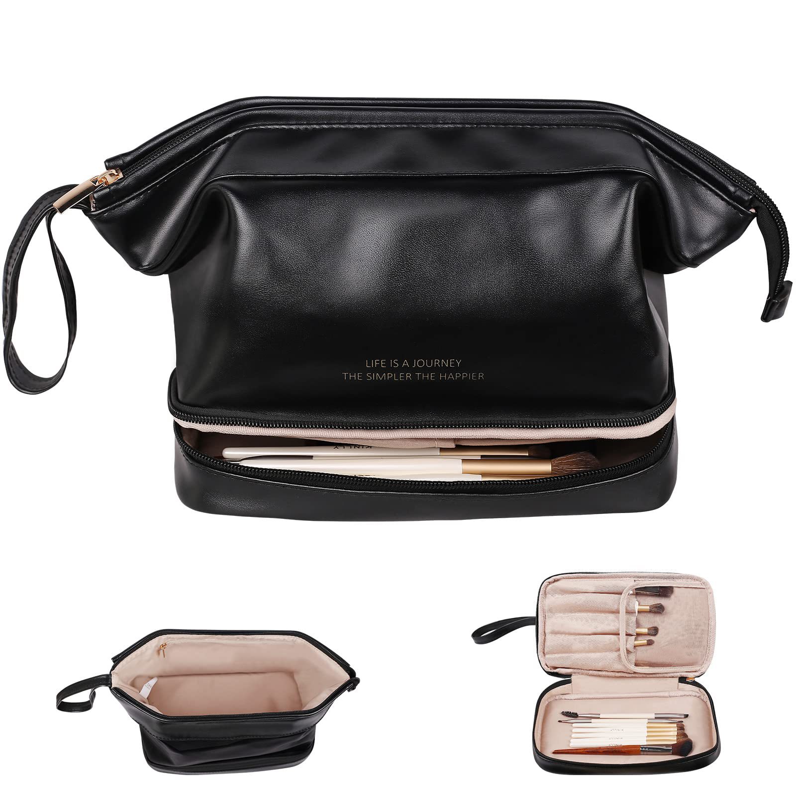 PU Leather Large Capacity Travel Cosmetic Bag for Women 9