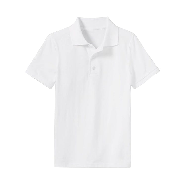 Boys' Uniform Polos - Small White Short Sleeve 2