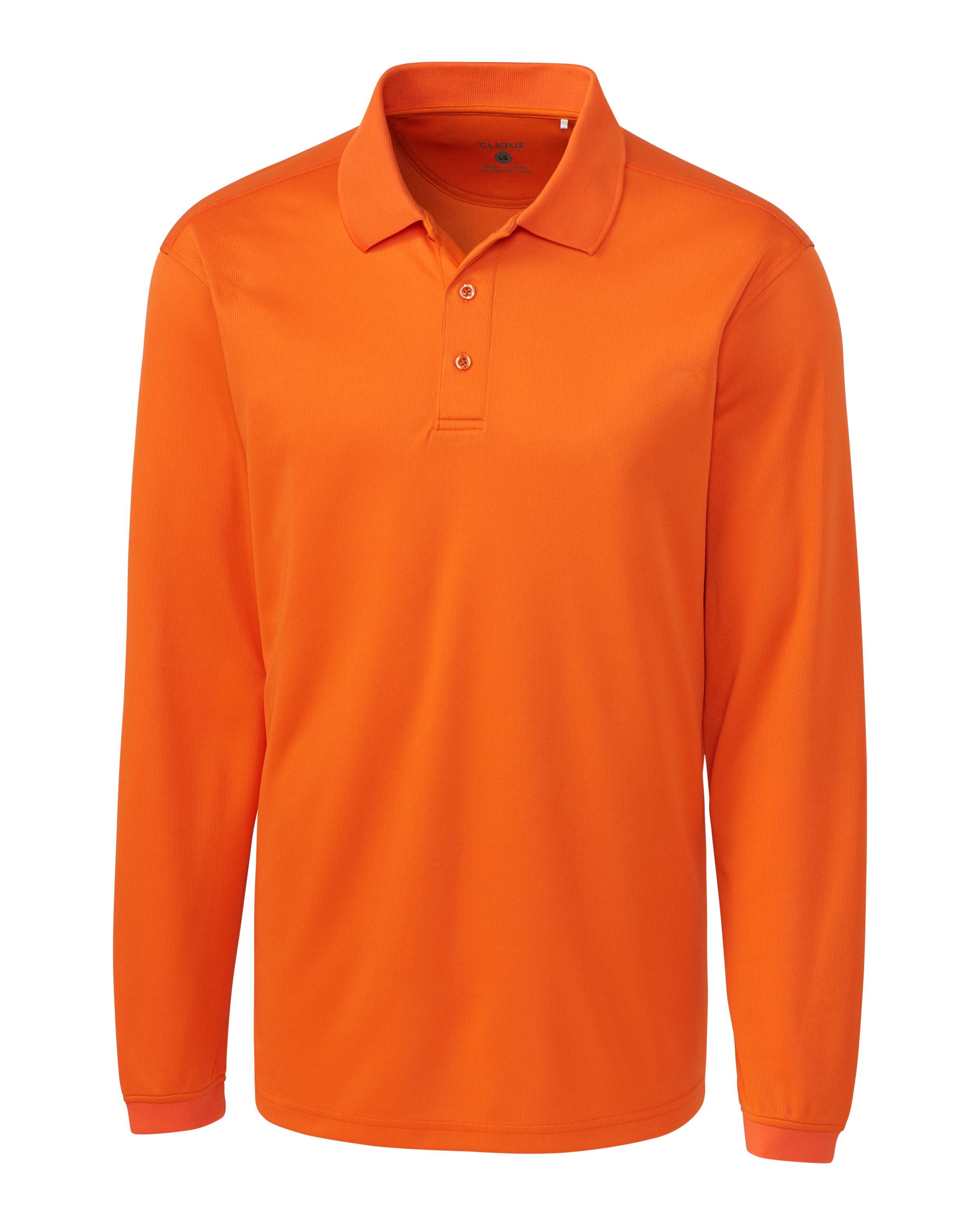 Clique Ice Pique Tech Mens Long Sleeve Polo 43