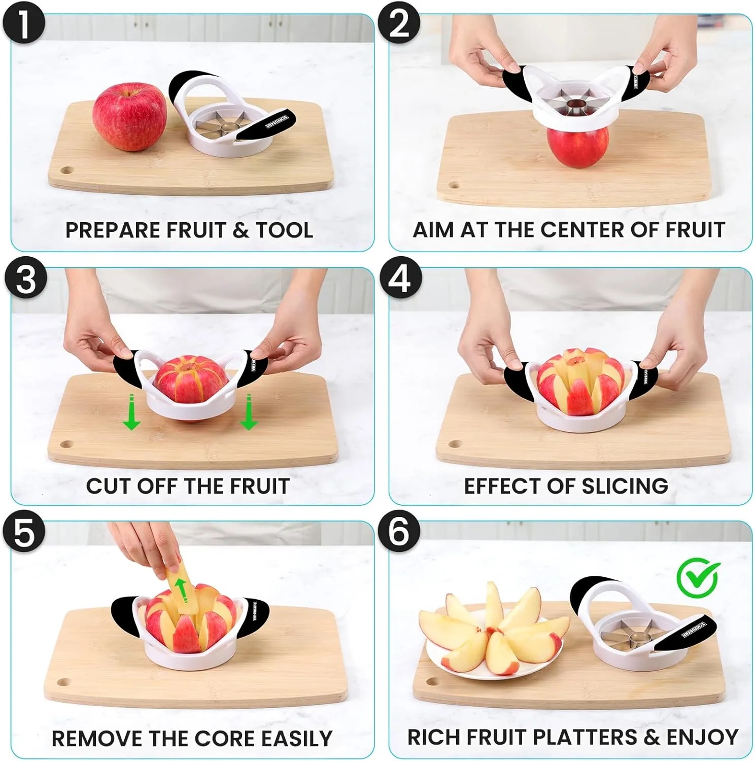 3.5 Inch Stainless Steel Apple Slicer 5