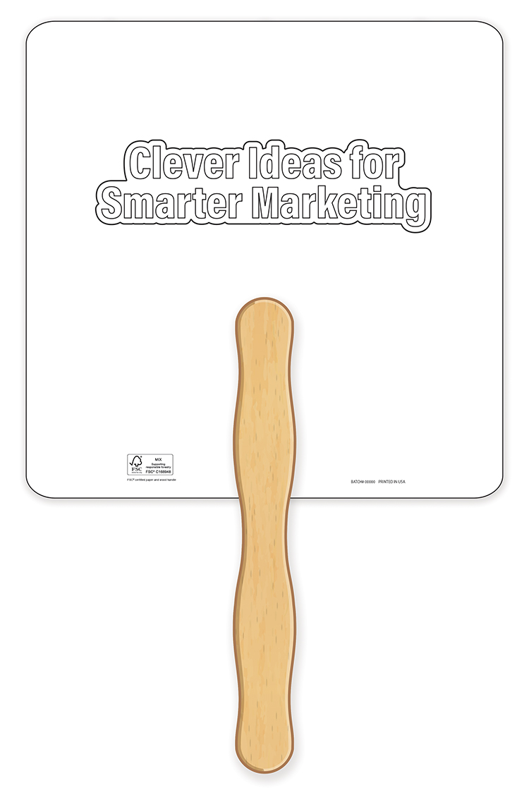 HAND FANS - Coloring Fan, Square Shape 3