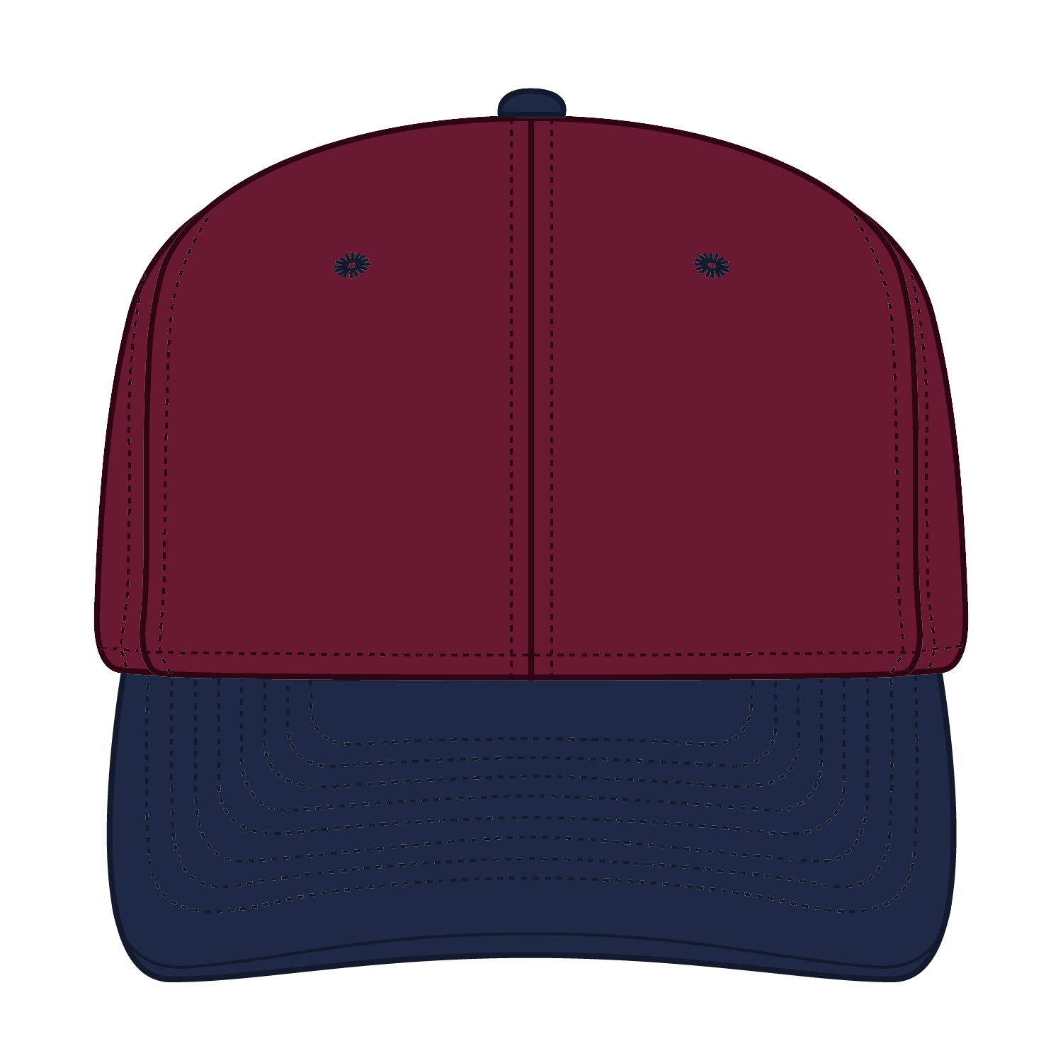 OTTO CAP 6 Panel Mid Profile Baseball Cap 1