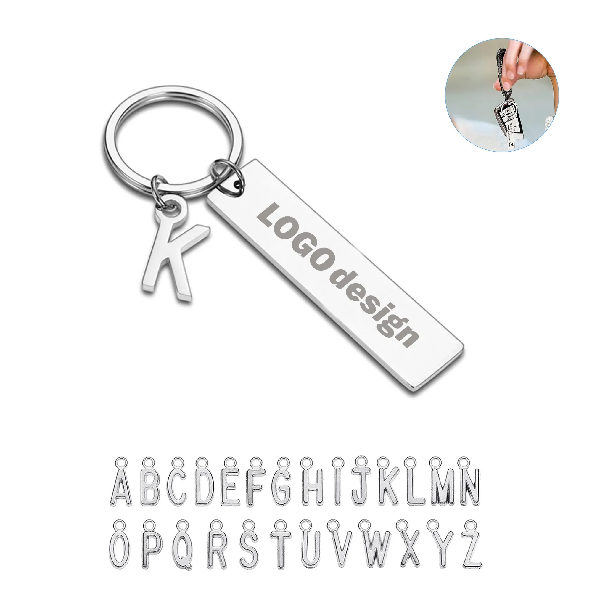 Stainless Steel Keychain MOQ 100 PCS 2