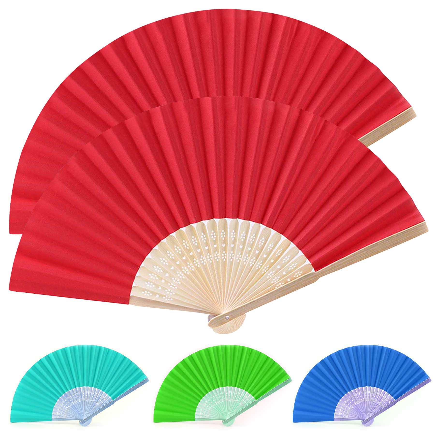 7 Inch Full Color Paper Fans 2