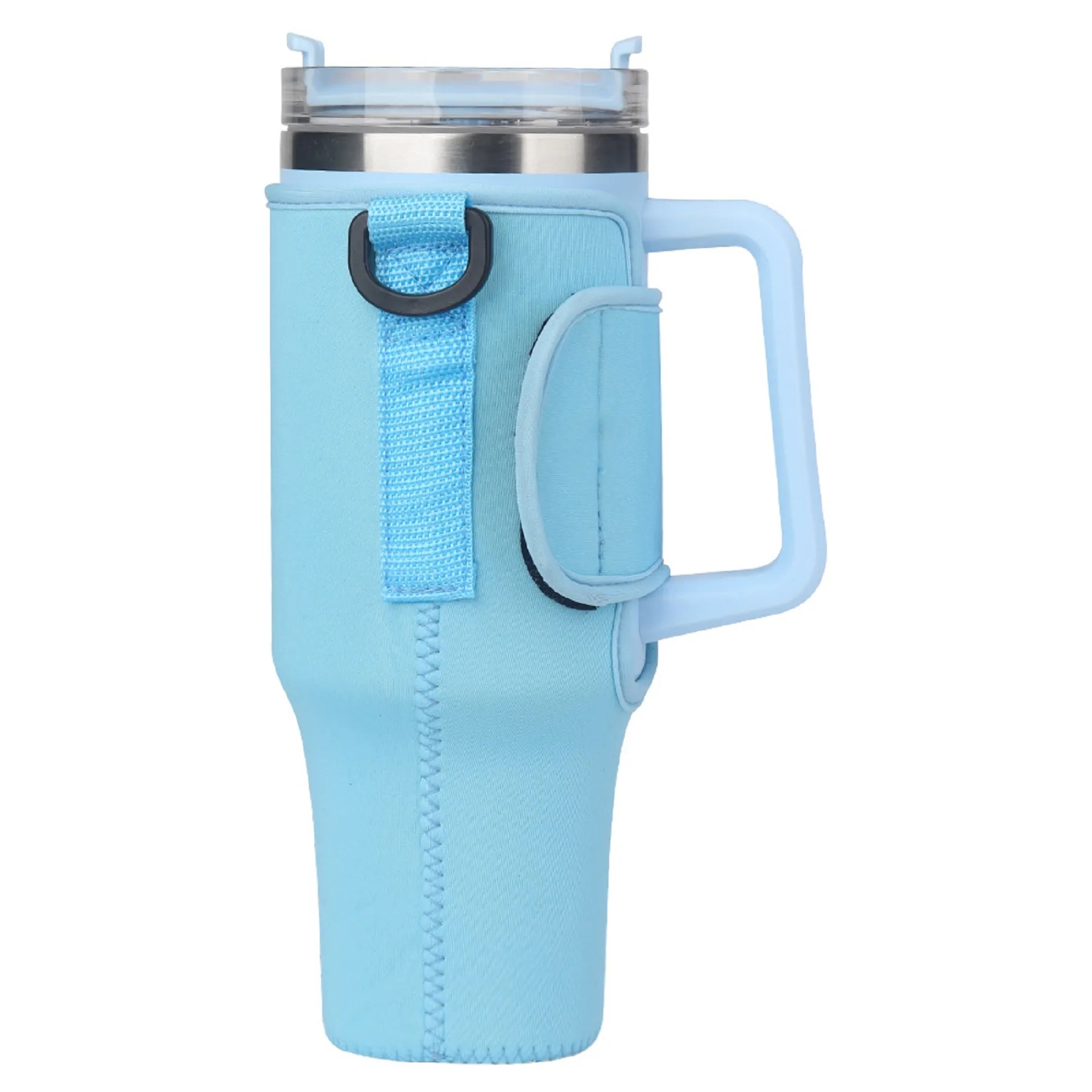 40 Oz. Adjustable Tumbler Sleeve Carrier Bag with Strap 8