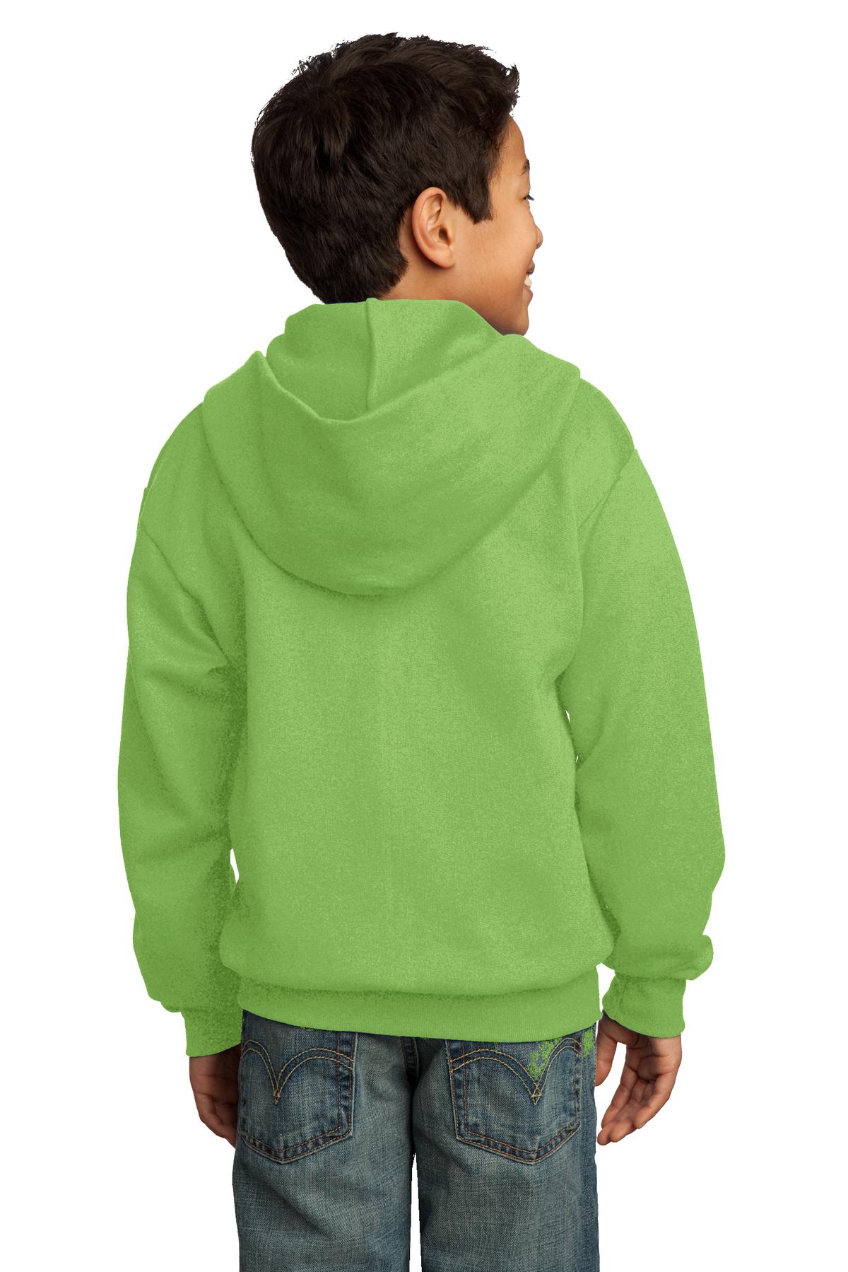 Port & Company® Youth Core Fleece Full-Zip Hooded Sweatshirt 103